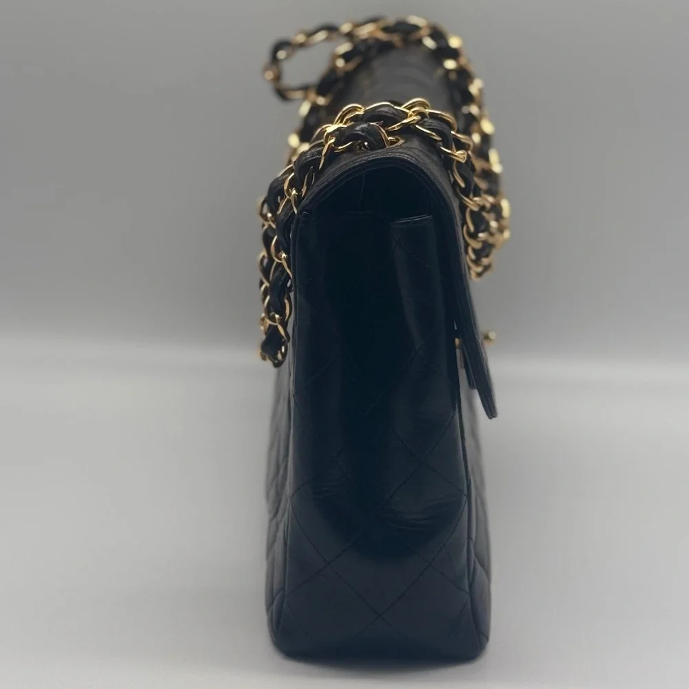 SOLD Chanel Jumbo Single Flap Shoulder Bag with Black Interior Series (96-97) - Picture 6 of 16